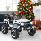 SEDOL 2-Seater 24V Kids Ride-On Truck with 4-Motor 4WD System Parental Remote Control 3-Point Safety Harness and Bonus Digging Shovel – 50kg Capacity