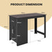 Counter Height Table with Storage Rectangular Pub Dining Table