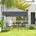 2x2m Pop-Up Canopy Tent with Adjustable Height