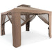 10x10ft Double-Tier Garden Gazebo with Vented Roof