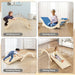 3-in-1 Wooden Climber Arch with Ramp & Rocker – Indoor Toddler Playset