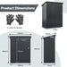All-Weather Outdoor Storage Shed – Waterproof Garden Utility Cabinet with Sloping Roof