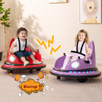 SEDOL 12V High-Performance Kids Bumper Car with 5-Point Safety Harness 360° Zero-Turn Dual Joysticks and 5-Mode LED Light Show – 12V Powered for Ages 3+