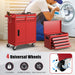 High-Capacity Rolling Tool Cabinet – Lockable Wheels, Metal 2‑in‑1 Chest & Base