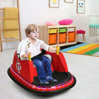 SEDOL Kids 6V Electric Bumper Car for Toddlers 360° Zero-Turn Waltz Car with Parental Remote Control Wall-Safe Rubber Bumper and Flashing LED Light Show