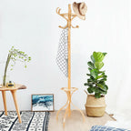Wooden Coat and Hat Stand