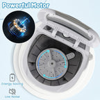 2-in-1 Mini Washer & Spin Dryer – Portable Semi-Auto Laundry for Flats, RVs, Dorms