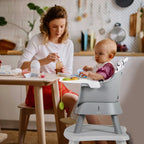 SEDOL 6-in-1 Ultimate Baby-to-Toddler High Chair & Activity Station with Building Block Tabletop Parental Booster Seat and Waterproof PU Leather Cushion – 25kg Capacity