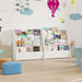 4-Tier Kids Bookshelf with Deep Compartments for Kids Bedroom