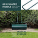 63 L Heavy-Duty Lawn Roller – Steel Garden Grass Roller with U‑Handle & Drain Plug