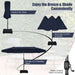 4.5m Double-Sided Outdoor Garden Parasol