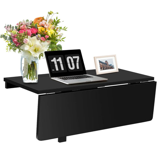 80 X 60 Cm Wall Mounted Folding Table Drop-Leaf Floating Writing Desk