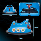 SEDOL Licensed Angry Birds 12V Kids Bumper Car with Dual Joysticks 360° Spin Waltz Car Parental Remote Control and Integrated USB Multimedia System