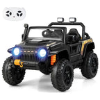 SEDOL 12V Parent-Child Ride-On Truck with 100kg High-Capacity Load High-Torque Dual Motors Parental Remote Control and Integrated Adult Seat with Folding Foot Pedals