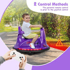 SEDOL 12V High-Performance Kids Bumper Car with 360° Zero-Turn Dual Joysticks Parental Remote Control LED Surround Lighting and Integrated USB/Story Hub