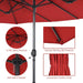 4.5m Double-Sided Outdoor Garden Parasol