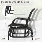Glider Rocking Chair – Outdoor Swing Seat with Steel Frame & Breathable Fabric