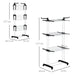 Foldable Clothes Drying Rack – 3-Tier Steel Garment Dryer with Wheels