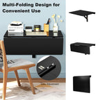 80 X 60 Cm Wall Mounted Folding Table Drop-Leaf Floating Writing Desk