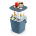 Portable Cooler Side Table – 3-in-1 Ice Chest, Side Table & Bottle Opener Unit