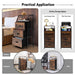 3 Drawer Organizer Unit with Wooden Top and Front