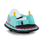 SEDOL Kids 6V Electric Bumper Car for Toddlers 360° Zero-Turn Waltz Car with Parental Remote Control Wall-Safe Rubber Bumper and Flashing LED Light Show