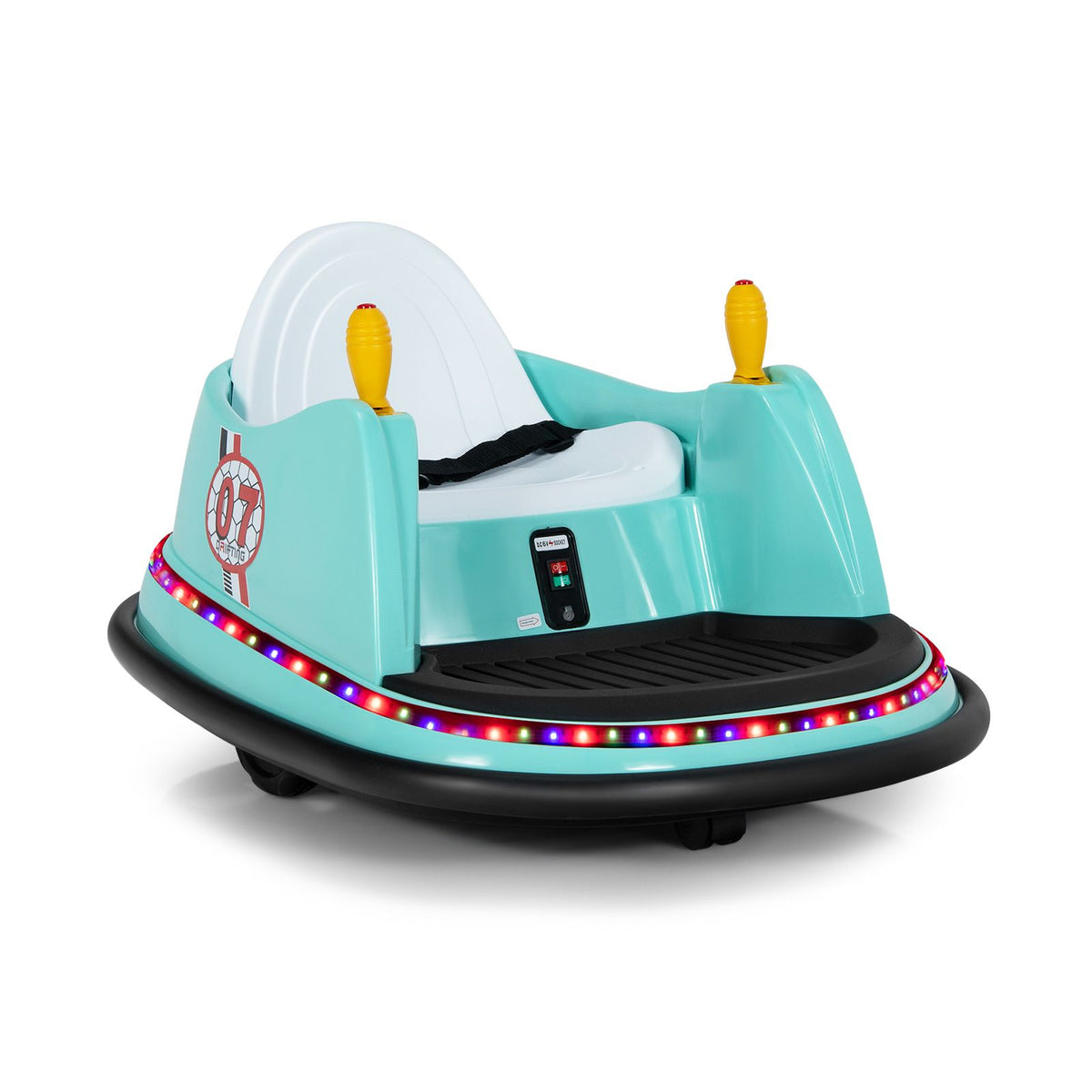 SEDOL Kids 6V Electric Bumper Car for Toddlers 360° Zero-Turn Waltz Car with Parental Remote Control Wall-Safe Rubber Bumper and Flashing LED Light Show