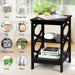 3-Tier Bedside Table with Storage Shelves for Living Room Bedroom