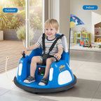 SEDOL 12V High-Performance Kids Bumper Car with 5-Point Safety Harness 360° Zero-Turn Dual Joysticks Parental Remote Control and 5-Mode LED Light Show