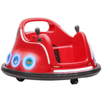 SEDOL Licensed Angry Birds 12V Kids Bumper Car with Dual Joysticks 360° Spin Waltz Car Parental Remote Control and Integrated USB Multimedia System