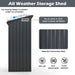 All-Weather Outdoor Storage Shed – Waterproof Garden Utility Cabinet with Sloping Roof