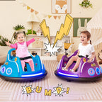 SEDOL 12V High-Performance Kids Bumper Car with 360° Rotation Parental Remote Control Wireless Bluetooth Audio and LED Light Show – 30kg Capacity