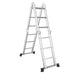 7-In-1 Folding Multi-Purpose Extension Aluminum Ladder