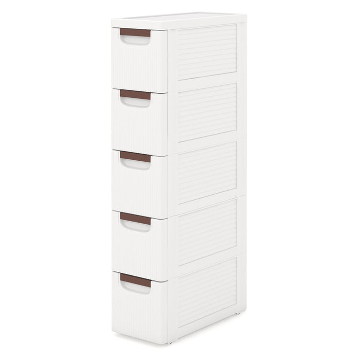 3/4/5-Drawer Narrow Storage Cabinet for Small Space