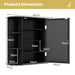 3-Tier Mirrored Wall Mounted Bathroom Cabinet