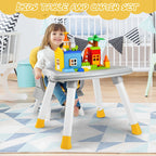 SEDOL 6-in-1 Ultimate Baby-to-Toddler High Chair & Activity Station with Building Block Tabletop Parental Booster Seat and Waterproof PU Leather Cushion – 25kg Capacity