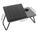 Multifunctional Foldable Bed Table – Portable Adjustable Laptop Desk with Cup Holder, Height & Angle Adjustable
