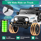 SEDOL 12V High-Performance Kids Ride-On Truck with Parental Remote Control Dual 35W Motors All-Terrain Traction and Wireless Bluetooth Music Player