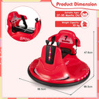 SEDOL 12V High-Performance Kids Bumper Car with 360° Zero-Turn Dual Joysticks Parental Remote Control LED Surround Lighting and Integrated USB/Story Hub