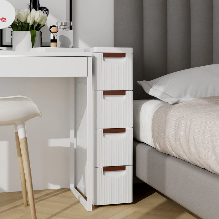 3/4/5-Drawer Narrow Storage Cabinet for Small Space