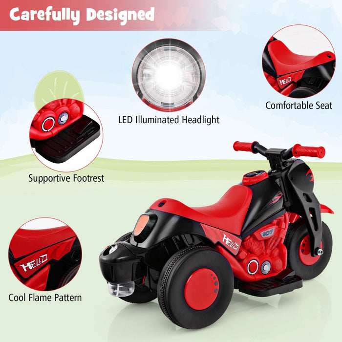 6V Kids Electric Motorcycle – Bubble Maker, Music & LED Headlights
