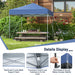 2x2m Pop-Up Canopy Tent with Adjustable Height