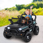 SEDOL 12V Electric Ride-On Truck for Kids with Parental Remote Control Dual 25W Motors All-Terrain Shock Absorbers LED Headlights and Soft-Start Safety System