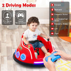 SEDOL 12V High-Performance Kids Bumper Car with 360° Rotation Parental Remote Control Wireless Bluetooth Audio and LED Light Show – 30kg Capacity