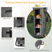 3-Tier Folding Camping Storage Cabinet with Side Pockets and Carry Bag