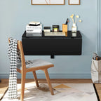 80 X 60 Cm Wall Mounted Folding Table Drop-Leaf Floating Writing Desk