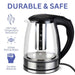 electric glass kettle with led - sedol (2)