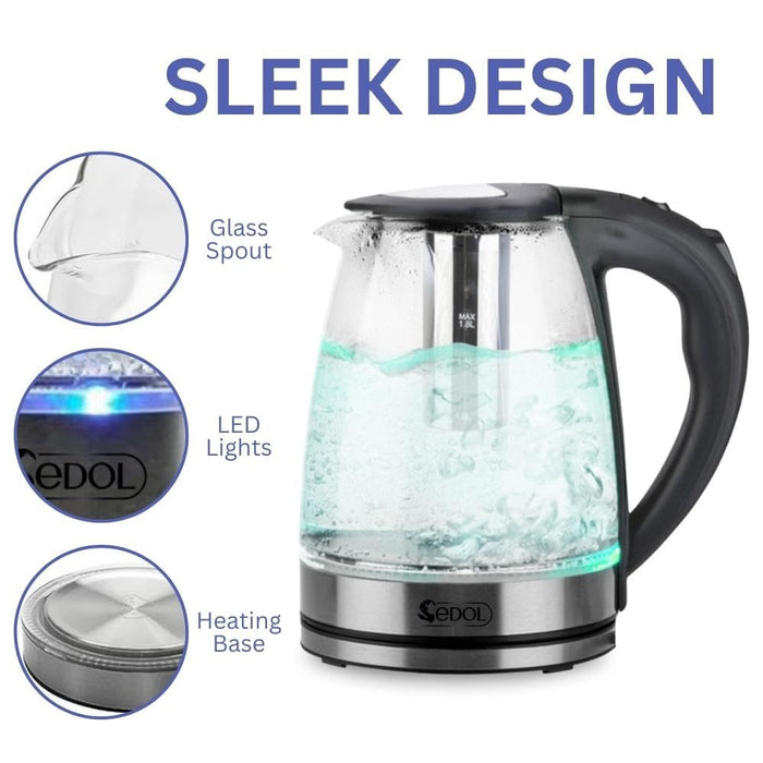 electric glass kettle with led - sedol (3)