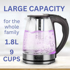 electric glass kettle with led - sedol (7)