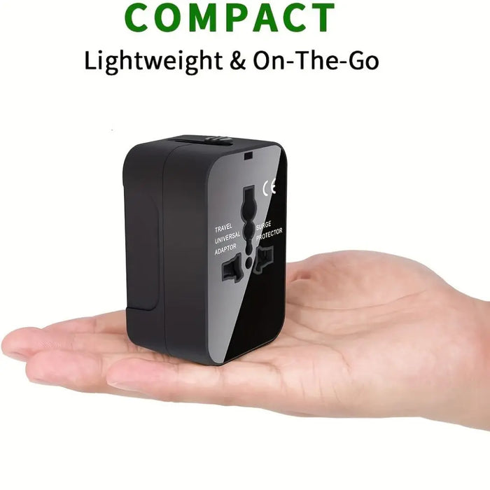 Universal Travel Adapter – Multifunction Converter with USB & Type-C Ports